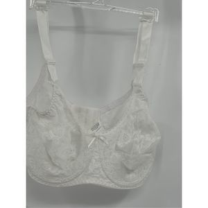 Bali Bra Lace Smooth Women 36 DD White Seamless‎ Underwire New No Tags